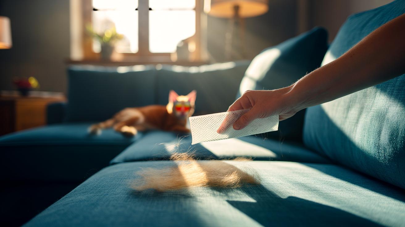 Blast Away Pet Hair with a Dryer Sheet: Works in Seconds