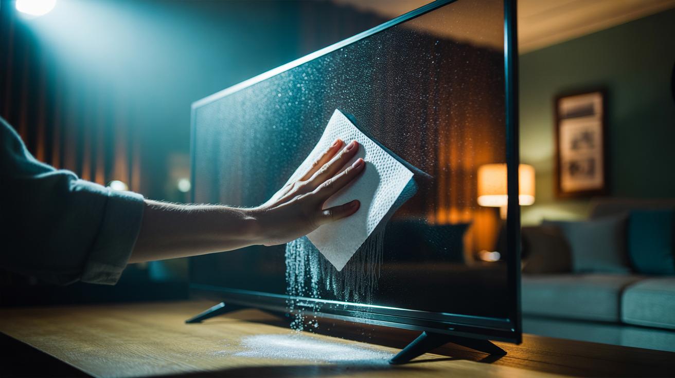 Dryer sheet dusting hack traps TV screen dust for good : how anti-static properties repel particles