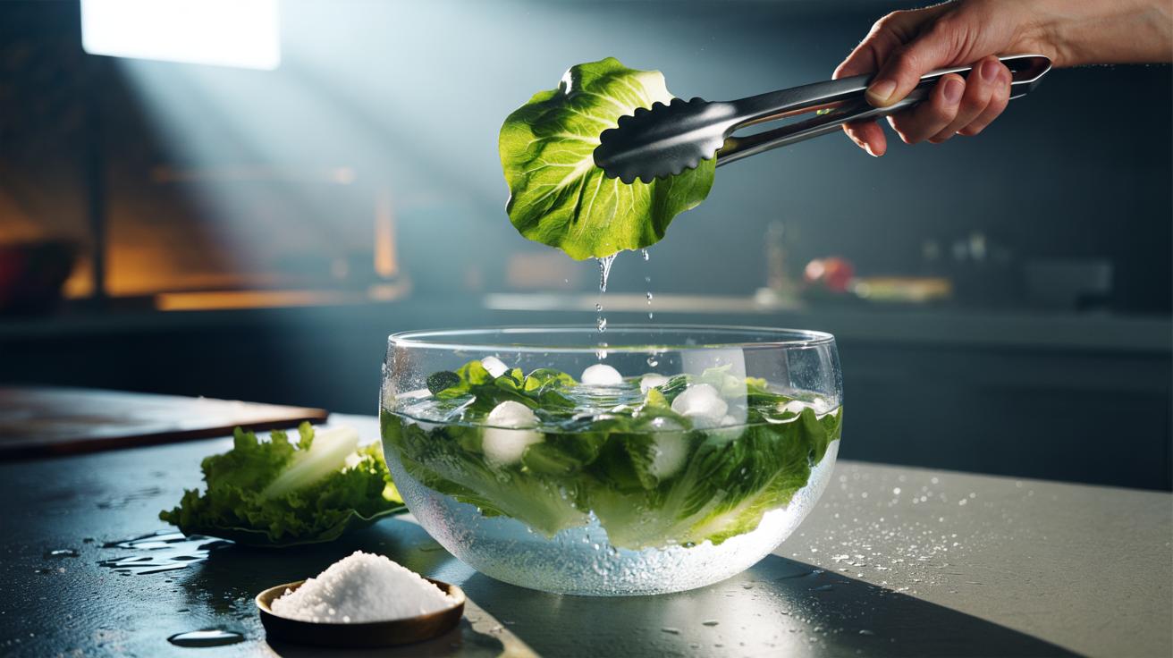 Saltwater soak crisps soggy lettuce in 10 minutes : how osmosis restores crunchiness fast